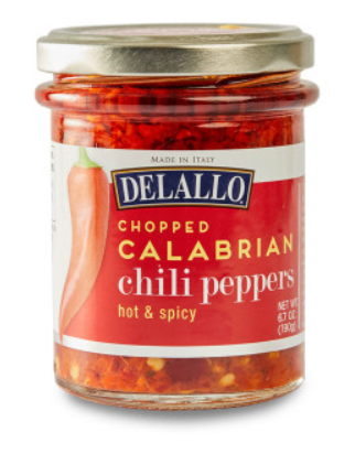 delallo crushed calabrian chili peppers